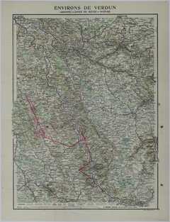 Map of Allied Movement in Northeast France