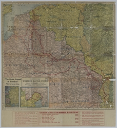 Map of the Western Battle Front