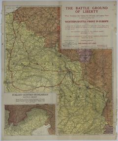 Map of the Western Battle Front as of October 1917