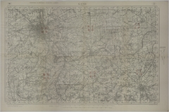 Map of the Area Around Ghent, Belgium