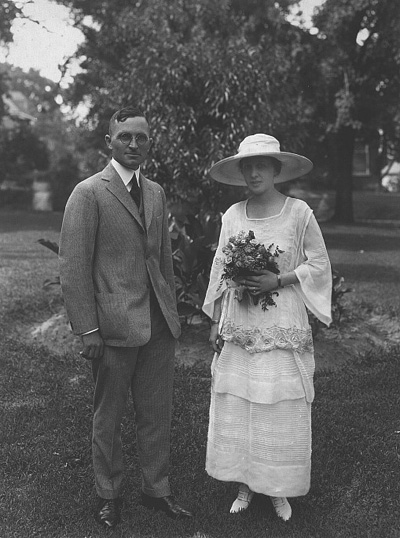 portrait of Harry and Bess Truman
